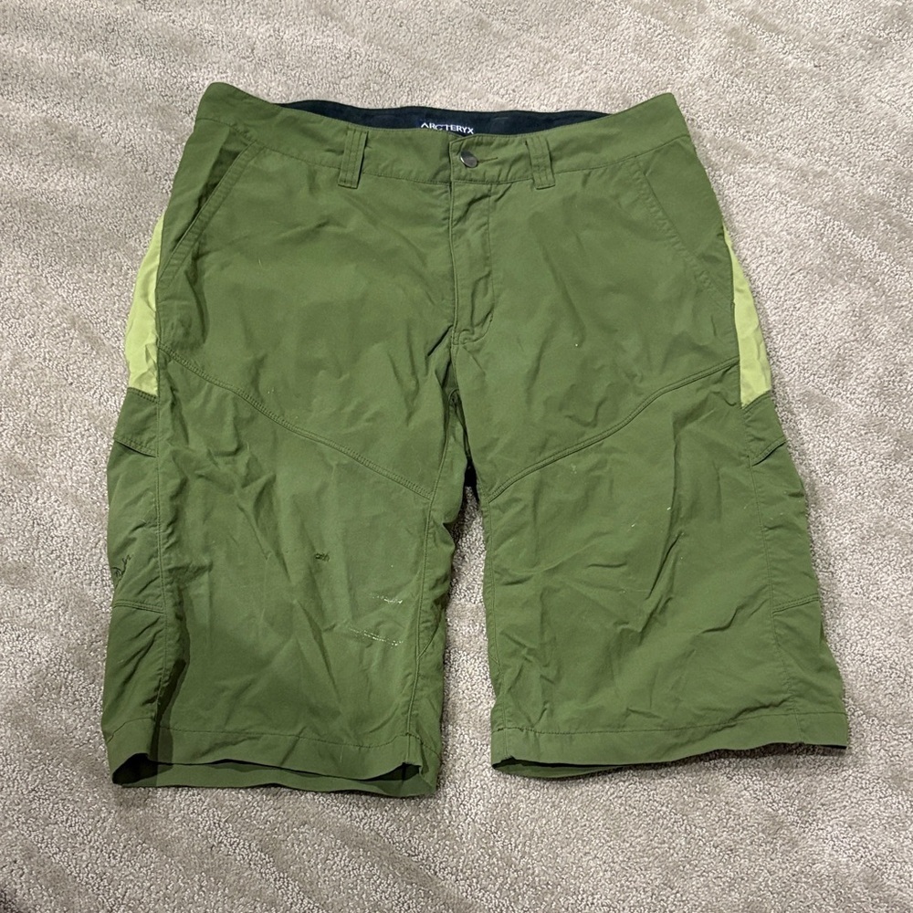 Arc'teryx Olive Cargo Shorts